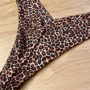 One One Swimwear Jesse Bottom in Leopard Print